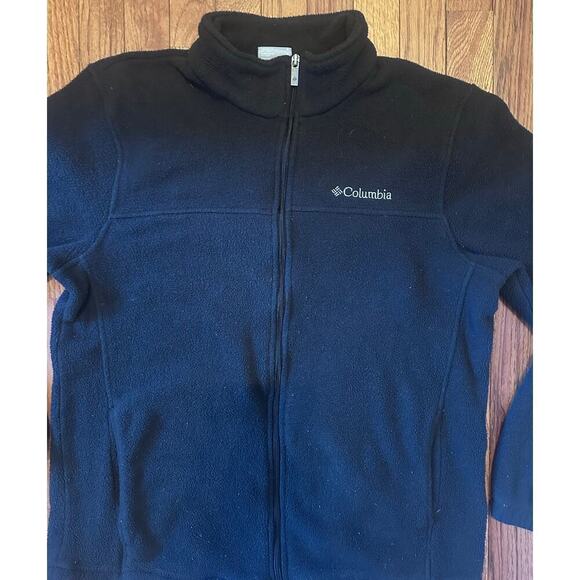 Columbia Jacket Black full zip Size Medium 100% Polyester - Picture 3 of 8
